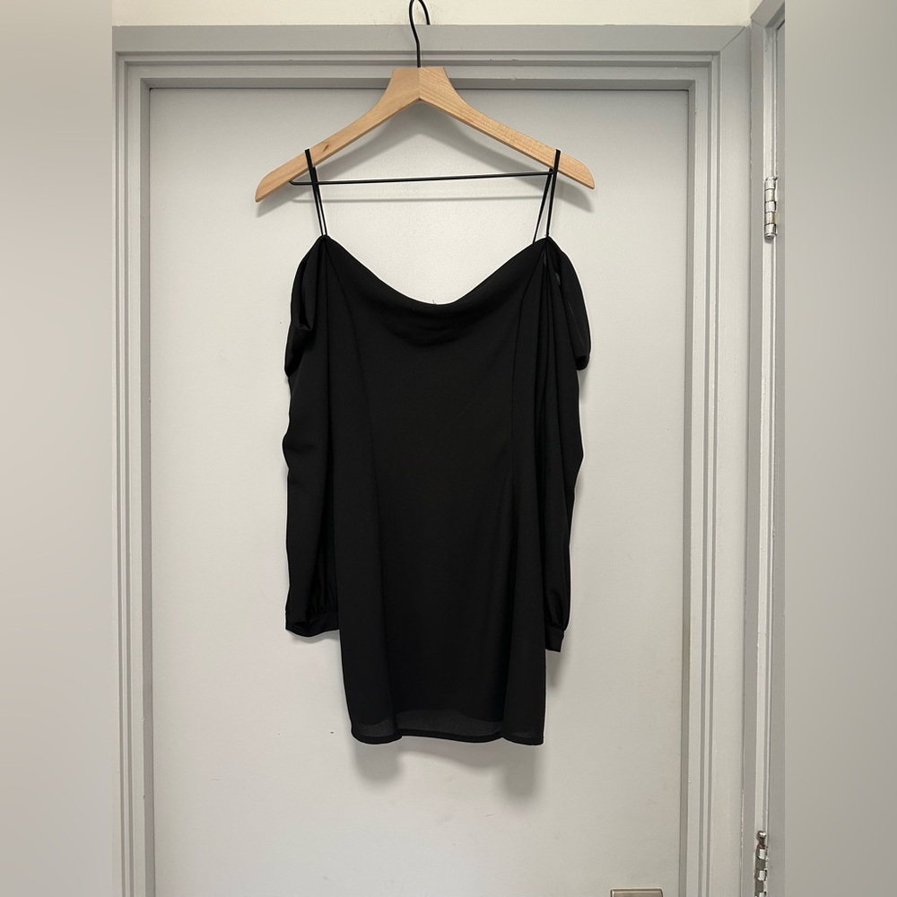 Nasty Gal Black Off-Shoulder Mini Dress